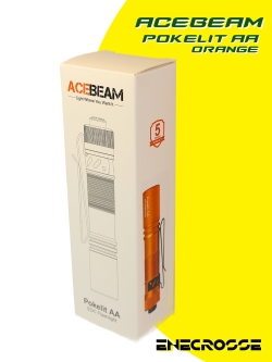 Фонарь ACEBEAM Pokelit AA Orange (УЦЕНКА, 1xNICHIA 219F 5000K CRI90, 1xAA/14500, 550лм, 86м)