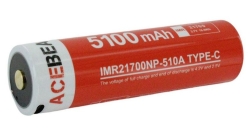 Acebeam IMR21700NP-510A 21700 5100mAh 3.6V 20A (Встр.ЗУ: USB-C)