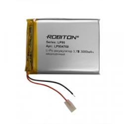 3000mAh ROBITON LP954760 с защитной платой PK1