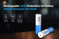 Аккумулятор Li-Ion XTAR 18650 (длина 69,6 мм, 3,6/4,2 В, 3500 мАч, 10 A)