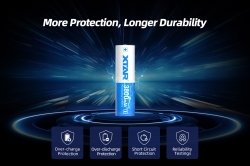 Аккумулятор Li-Ion XTAR 18650 (длина 69,6 мм, 3,6/4,2 В, 3500 мАч, 10 A)