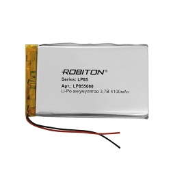 4100мАч ROBITON LP855080 3.7В с защитной платой PK1