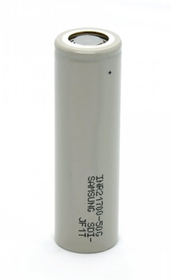 Аккумулятор Li-Ion высокотоковый INR 21700-50G (длина 70,34 мм, 3,6/4,2 В, 10/15A, 5000 мАч, 14 мОм)