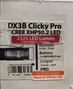 EagleTac DX3B Pro NW (ЗУ, 18350, XHP50.2 J4, 1720lm, 170m)