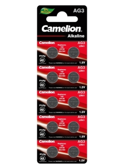 AG3 Camelion AG3-BP10 батарейка (Ср. годности: до 10.2022 г.)