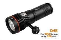 Acebeam D45 для дайвинга (3x18650, XHP70, 4000lm, 374m, ↓200m)