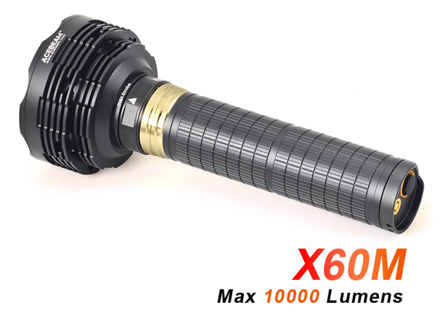 Acebeam X60M (6x 18650, 10000lm, 525m)