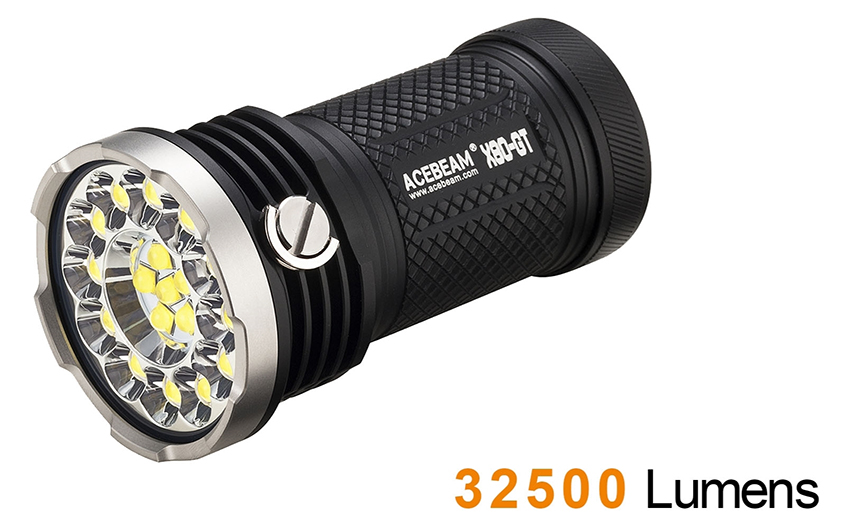 Acebeam X80-GT (4x 18650, 18x XHP50.2, 32500lm, 369m)