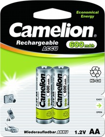 AA 600 mAhCamelion NC-AA600BP2 (цена за 1 шт)