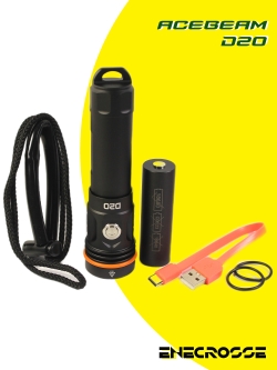 Фонарь Acebeam D20 (1x21700/20700/18650, 1хCREE XHP35 6500K, 2700 лм, 296 м)