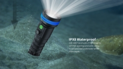 Фонарь для дайвинга Xtar D30 (XHP35 Cree/XPE2, 1600 лм, 40 м, УФ)