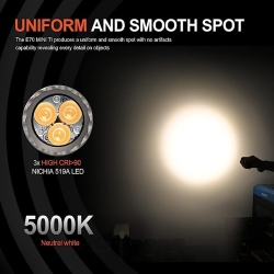 Acebeam E70 mini TI (3хNichia 519A 5000K CRI90, 1x18650, 1500lm, 140m)