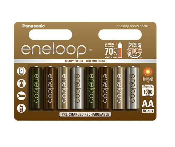 Eneloop Tones Earth (BK-3MCCE) 8 шт в блистере