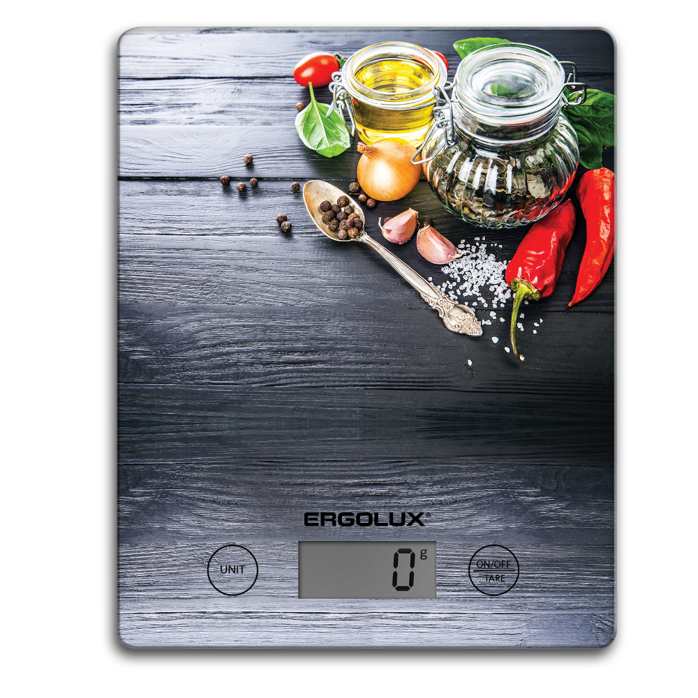 Ergolux ELX-SK02-С02 платформа 5 кг, цвет: чёрный, специи