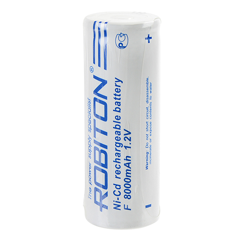 F 8000mAh Ni-Cd 1,2V  ROBITON 8000NCF (цена за 1 шт)