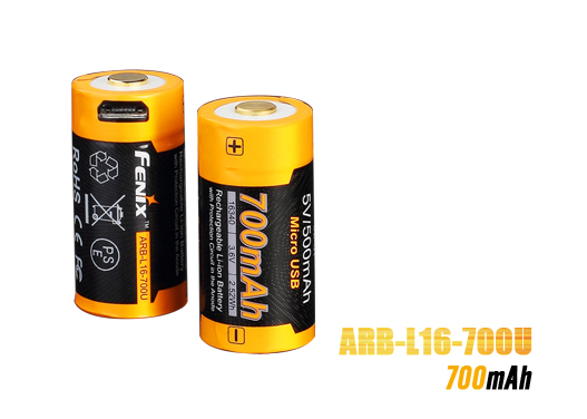 Аккумулятор Fenix ARB-L16-700U (ЗУ microUSB)