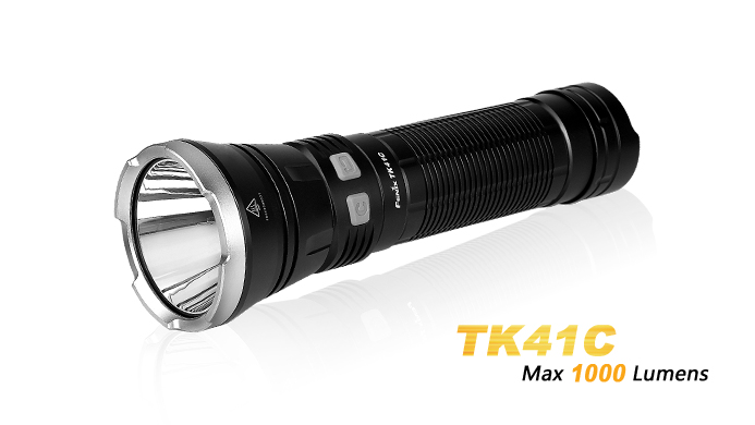 Фонарь Fenix TK41C (8xАА, белый/красный/синий свет, 1000lm/9реж., 480m)
