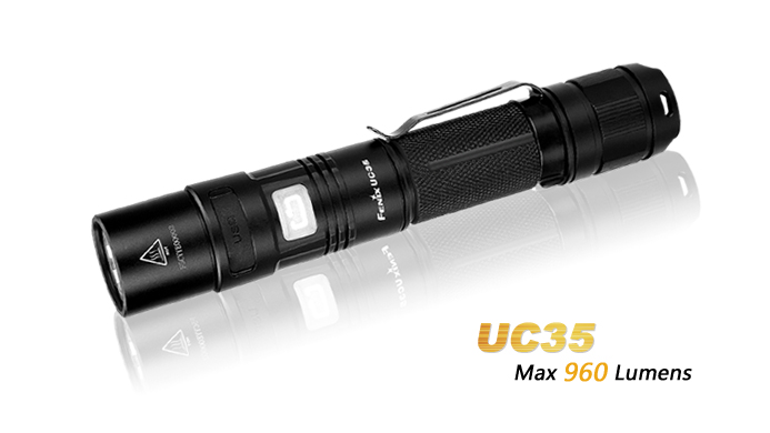 Фонарь Fenix UC35 960lm (ЗУ, 1x18650, 1xXM-L2 U2, 200m)