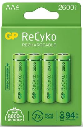 GP ReCyko 2600 mAh AA, 4 шт