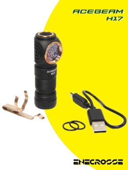 Фонарь Acebeam H17 6500K (3xSAMSUNG LH351D, 1x18350, 2000 лм, 134 м)