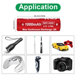 Vapcell INR14500 K10 (8A, 1000 мАч)