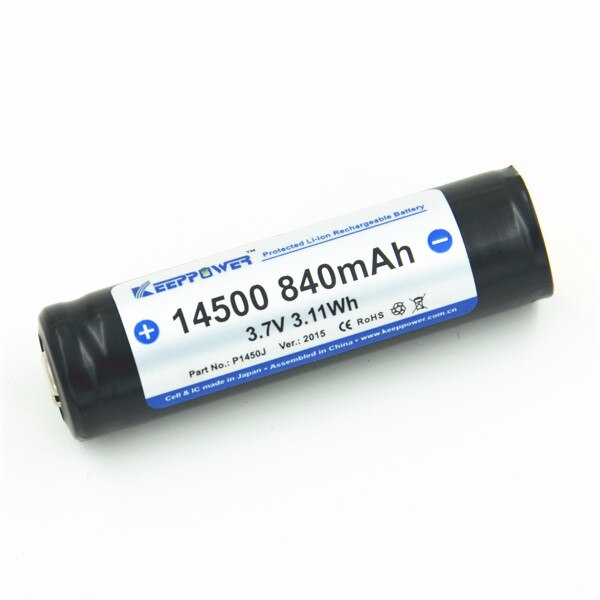 KeepPower 14500 840 mAh P1450J защищенный (2015)