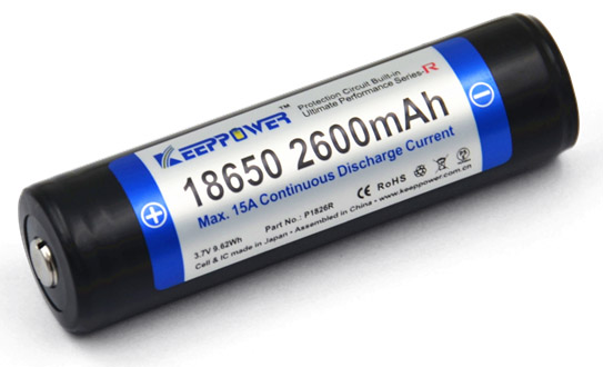 KeepPower 18650 2600 mAh 3,7v 15A P1826R