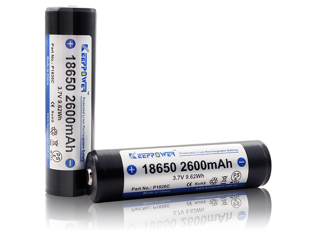 KeepPower 18650 5,2/8A 2600mAh 3,7/4,2 P1826C защищенный