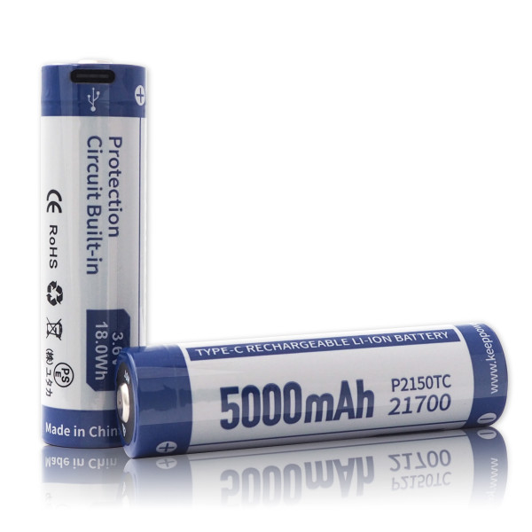 KeepPower 21700 8A  5000mAh 3,6/4,2V P2150TC (ЗУ Type-C)