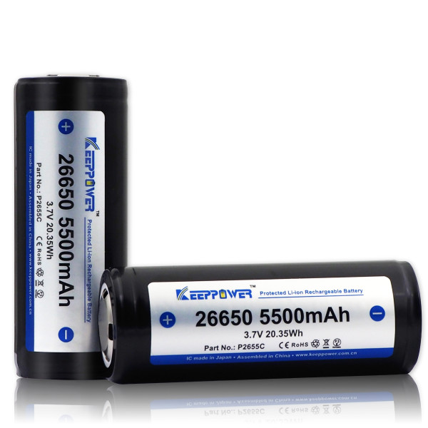 KeepPower 26650 10A 5500mAh 3,7/4,2 P2655C защищенный