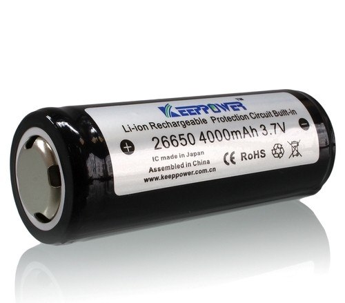 KeepPower 26650 8A 4000mAh 3,7/4,2V защищенный