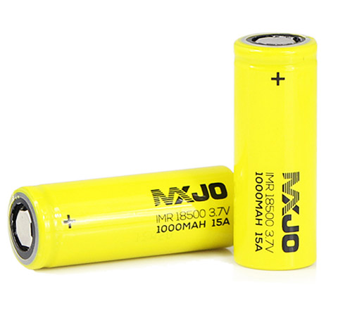 MXJO IMR 18500F 1000mAh 3,7V 15/22A плоский плюс