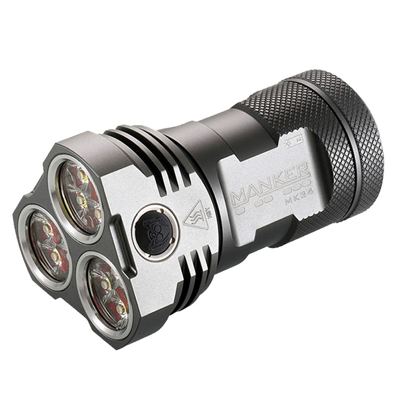 Manker MK34 CW Bundle (+3x18650)(12x XP-G3,3x18650,8000lm,260m)