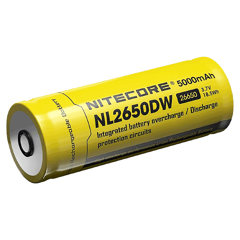 Аккумулятор для фонаря R40 Nitecore NL2650DW 26650 5000mAh 3.7V