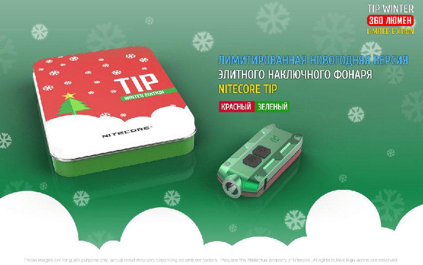 Nitecore TIP Winter Edititon GREEN+RED