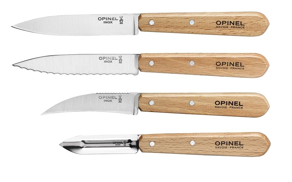 Набор ножей Opinel "Les Essentiels" (нерж. сталь, бук,001300)