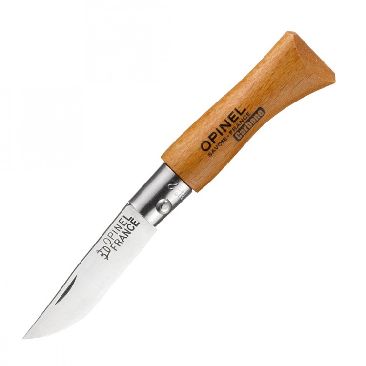Нож Opinel №2 (углерод. сталь, бук, 111020)