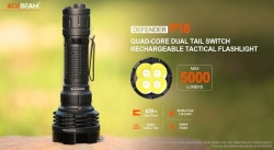 Acebeam P18 Quad-Core Tactical Flashlight