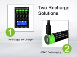 Аккумулятор Li-Ion высокотоковый Vapcell INR18650 P1838A !!71,3 мм!!(3,6/4,2 В, 10А, 3800 мАч, 27 мОм, ЗУ USB-C)