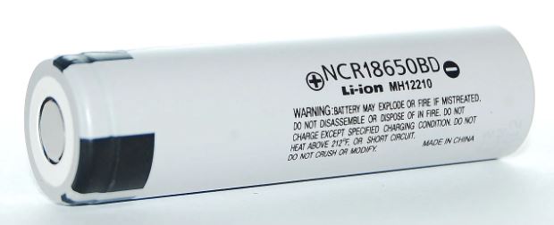 Аккумулятор Li-Ion Panasonic NCR18650BD (длина 65,1 мм, 3,6/4,2 В, 10 A, 3180 мАч)