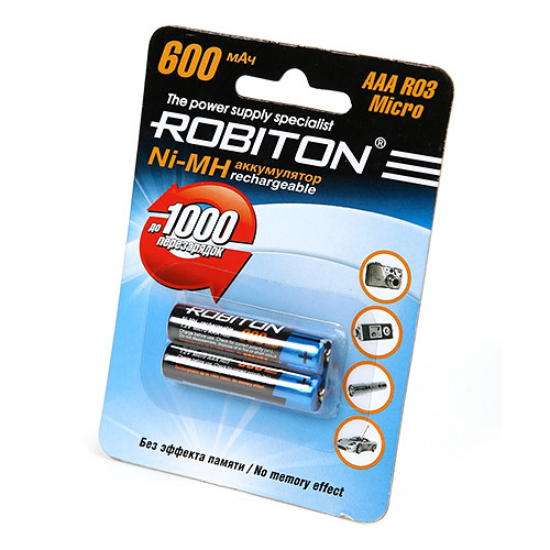 ROBITON 600MHAAA 600mAh (цена за 1 шт, срок годн. - до 09.2020)