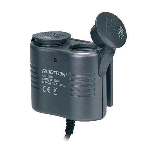 ROBITON SM2 2 гнезда 12В, 2м Автомобильный разветвитель