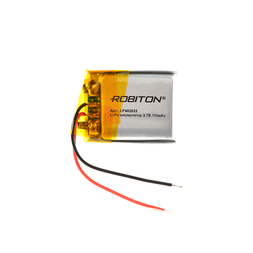 ROBITON  LP402025 3.7В 150мАч с защитной платой