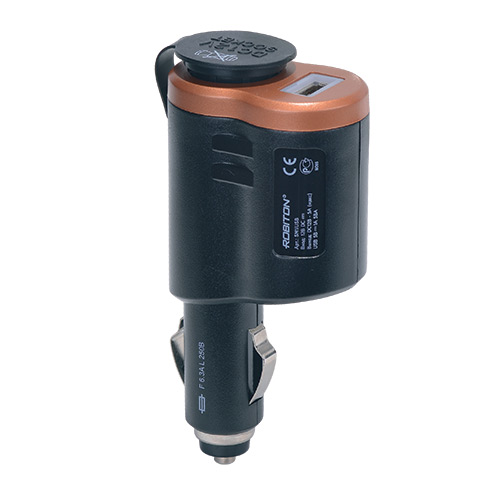ROBITON SM1 1 гнездо 12В + USB Автомобильный разветвитель