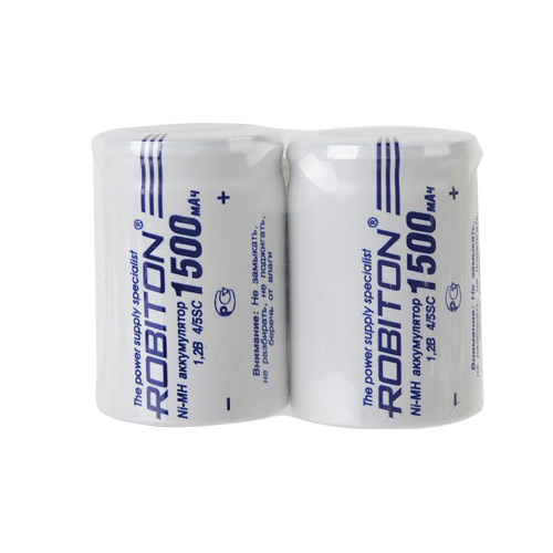 4/5SC 1500mAh Ni-Mh 1,2V Robiton 1500MH4/5SC-2 (цена за 1 шт)