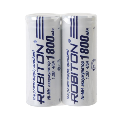 4/5A 1800mAh Ni-Mh 1,2V Robiton 1800MH4/5A-2 (цена за 1 шт)