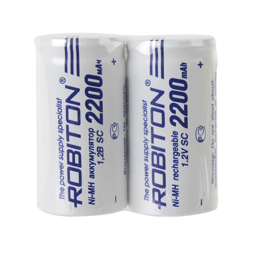 SC Robiton Ni-Mh 2200MHSC-2 2200mAh 1.2v (цена за 1 шт)
