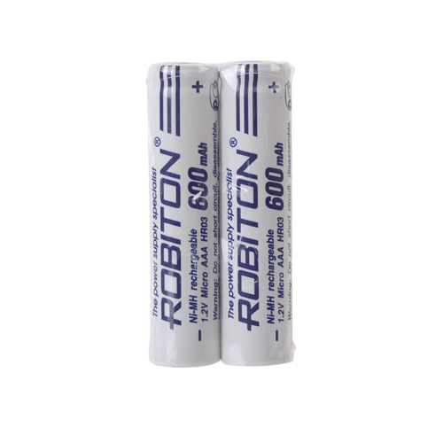 AAA 600mAh Ni-Mh 1,2V Robiton 600MHAAA-2 prof (цена за 1 шт)
