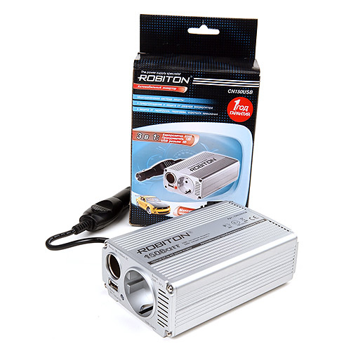 Robiton CN150USB 150W Автомобильный инвертор БЕЗ УПАКОВКИ