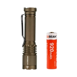 Фонарь EDC Acebeam TAC AA Coyote (1хNichia 519A-V1 5000K High CRI90, 1xAA/14500, 750lm, 200m)
